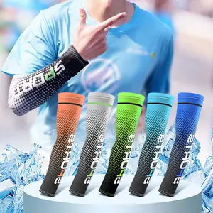 Unisex 5-piece Cooling Arm Cover with UV Protection - Breathable Knitted Nylon Fabric, Hand Washable - Sun Protection for Golf, Cycling, Running, Driving - Mixed Colors