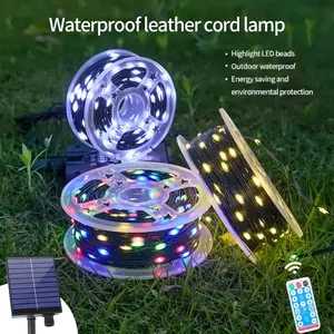 Solar-Powered Christmas Decorative Lights, 110 Feet, 300 LED Lights, Multicolor Fairy Light Strings with Timer, 8 Lighting Modes, Ideal for Gardens, Courtyards, Weddings, Parties, Camping, and Holiday Decorations Magical Set