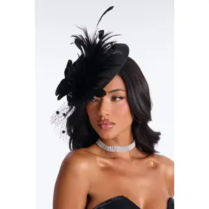 Talk Derby To Me Fascinator - Black