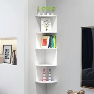 Wall corner shelf, creative home wall triangular storage rack, Living Room Decor, foreign trade cross-border wall mounted semi-circular partition bookshelf