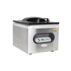Hakka Chamber Vacuum Sealer, Commercial Vacuum Packaging Machine for Meat 630W 110V AC Kitchen Desktop Sealing Machine for Soup Fruits Saver