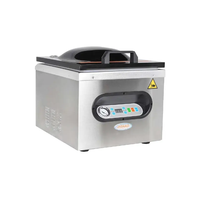 Hakka Chamber Vacuum Sealer, Commercial Vacuum Packaging Machine for Meat 630W 110V AC Kitchen Desktop Sealing Machine for Soup Fruits Saver