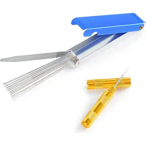 DuraSoft Stainless Steel Hand Edger 3489D with Adjustable Groove, Concrete Edge, 1/2 Inch Bit Depth, Curved Design, 14 Inch by 5 Inch Dimensions