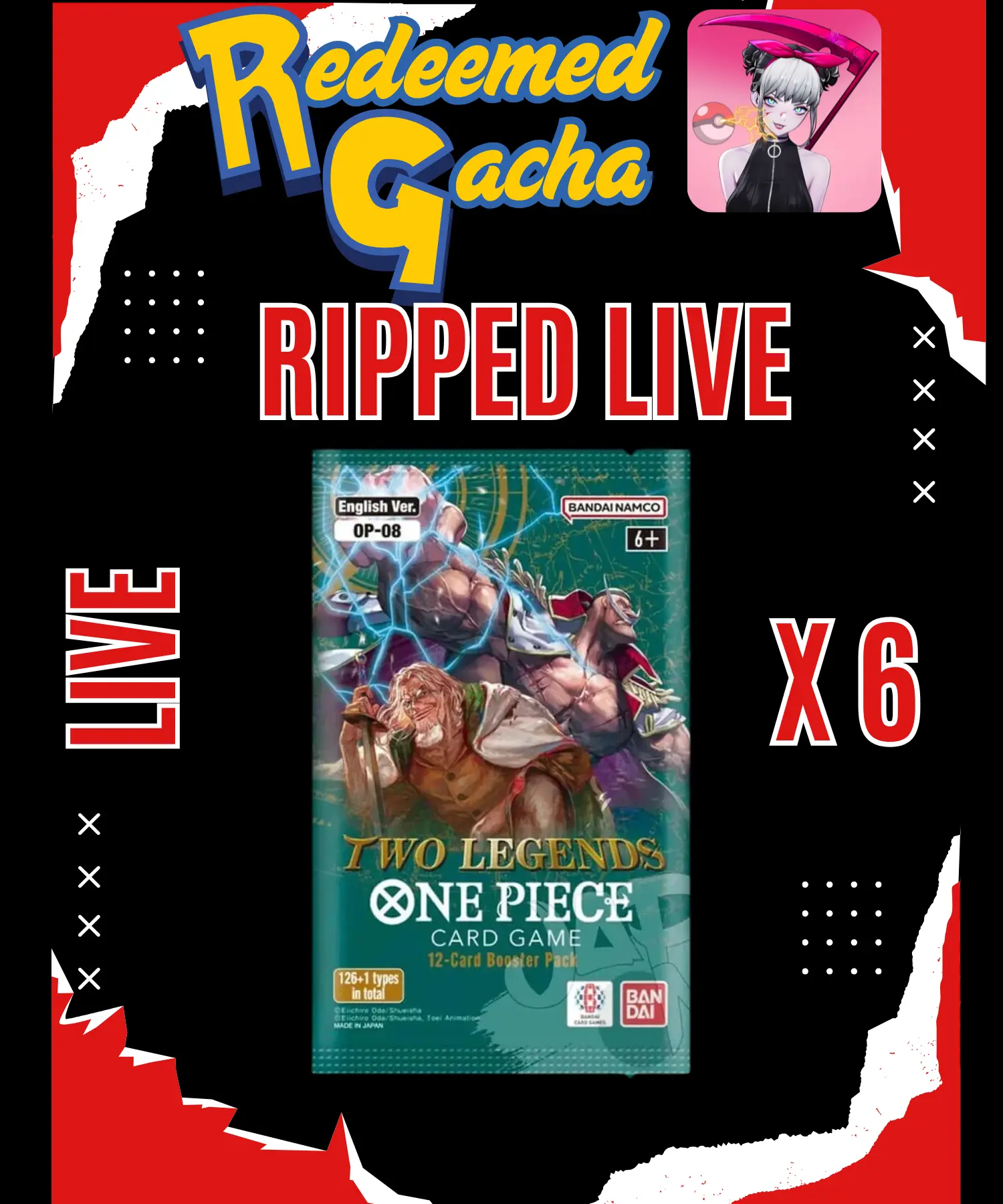 6x One Piece TCG OP-08 ENGLISH Booster Packs - RIPPED LIVE - Two Legends - TikTok Shop 6x One Piece TCG OP-08 ENGLISH Booster Packs - RIPPED LIVE - Two Legends - TikTok Shop