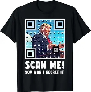 Trump Dance Troll QR Funny President Trump Dance Code T-Shirt