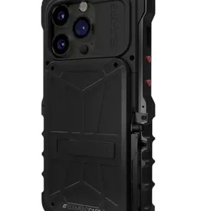 Element Case iPhone 14 Pro Aluminum Case, compatible with iPhone 15 Pro, w/integrated stand and removable wallet