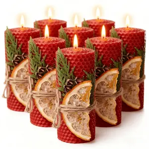 Natural + pretty! Hand-rolled beeswax candles with cedar & orange. My home smells like a winter wonderland ️ #CozyHome #HolidayVibes #ArtisanalGifts