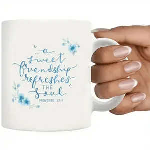 Elegant 110oz Inspirational Bible Ceramic Mug Perfect for Holiday Gifts Birthdays Weddings and Easter Unique Coffee Cup