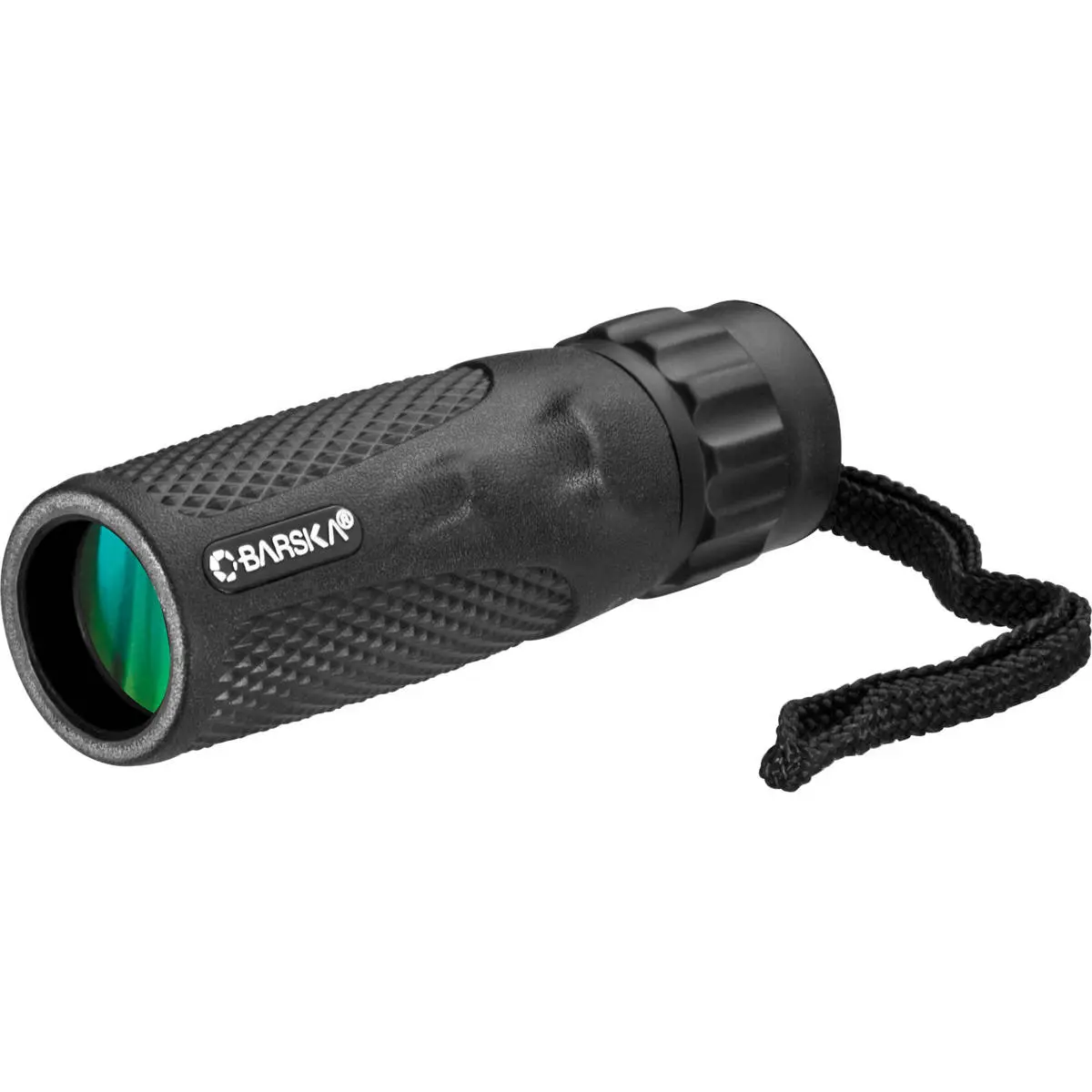 Barska 10x25 Waterproof Blackhawk Monocular, Bk7, Green Lens