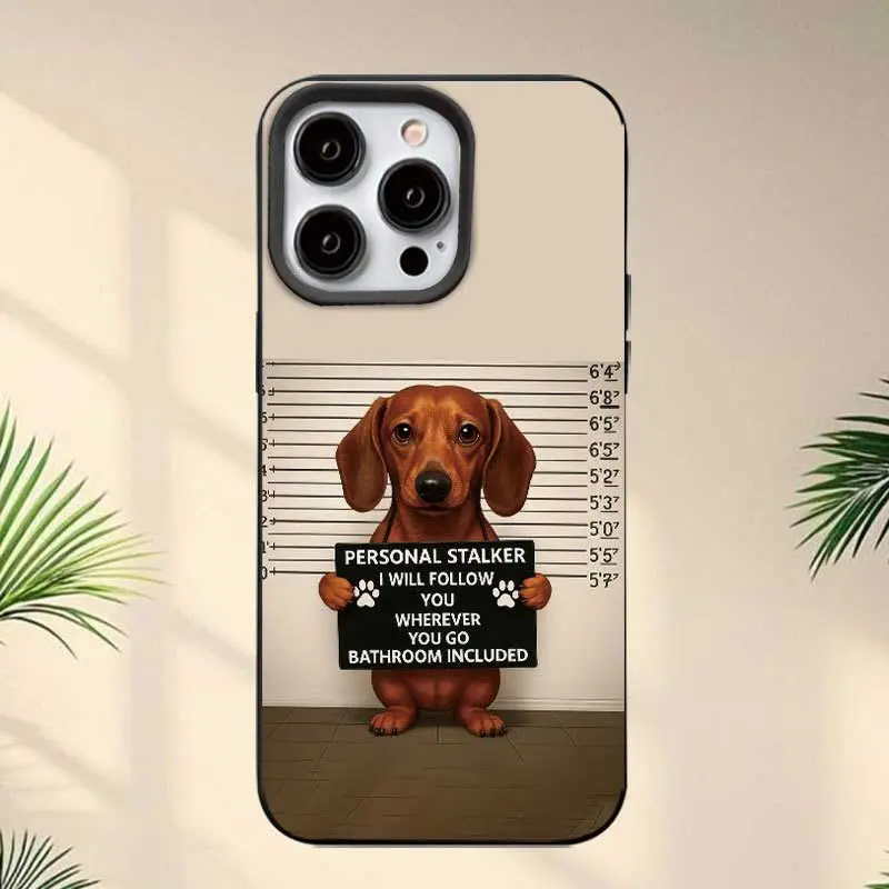 Dachshund Design, A Fresh Mobile Phone Case Featuring Shock Resistance And Fingerprint Protection, Trendy Look with Big Openings, Compatible with for iphone 17/16/15/14/13/12/11/ Pro Max/Xs/Xr/X/7/8Plus/Se/Mini PLUS AIR Series