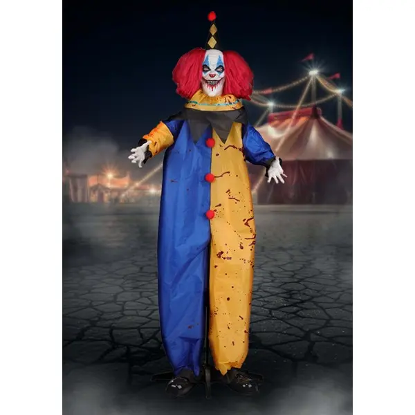 6.25FT Ned the Nightmare Clown Animated Decoration - Scream Saver