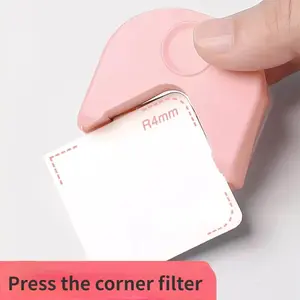 Round Cutting Machine Button Maker, Corner Rounder Punch Portable Paper Cutter, Photo Cutting Tool, Essential Office Supply