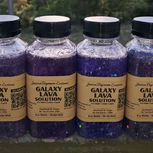 JessicaDigimom Customs Galaxy Lava Solution 8 oz Pre-Made Tumbler Liquid for Smooth Flow & Vibrant Effects Perfect for DIY Tumbler Makers