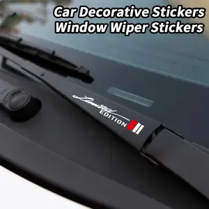 2PCS  Limited Edition Colorful Laser White Car Stickers Are Waterproof, Durable and Easy To Apply. Suitable for Car Wipers, Truck Pickup Trucks, SUV Creative Wiper Decorative Stickers, Vehicle Exterior Modification Accessories