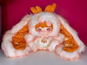 ZFAZ LUXI 400% Caramel Cloud Plush Collectible with 2 Interchangeable Eyes