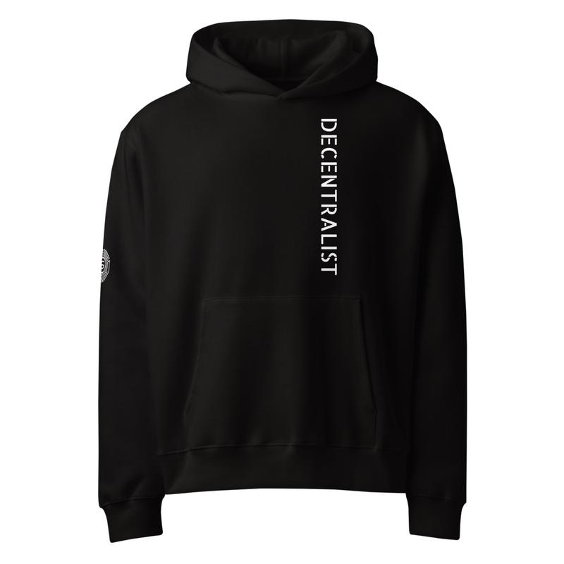 Oversized Decentralist heavyweight hoodie (BLACK DESIGN)