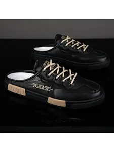 Men's  Sandals Summer New Breathable Mesh Lightweight Casual Beach Shoes Anti-Slip Fashion Versatile Slip-On Slippers Footwear