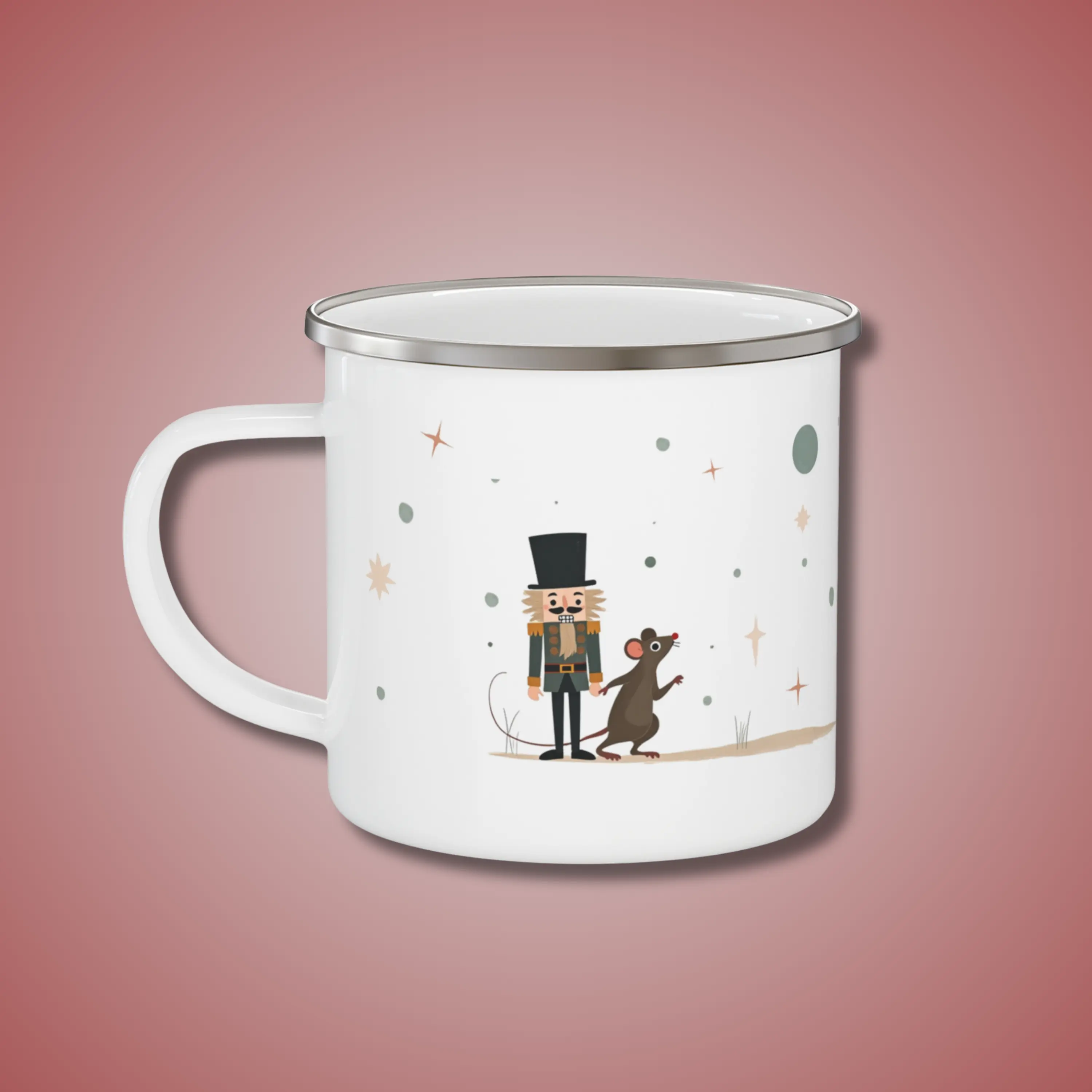 The Nutcracker Enamel Cup | Music Inspired Kids Christmas Mug