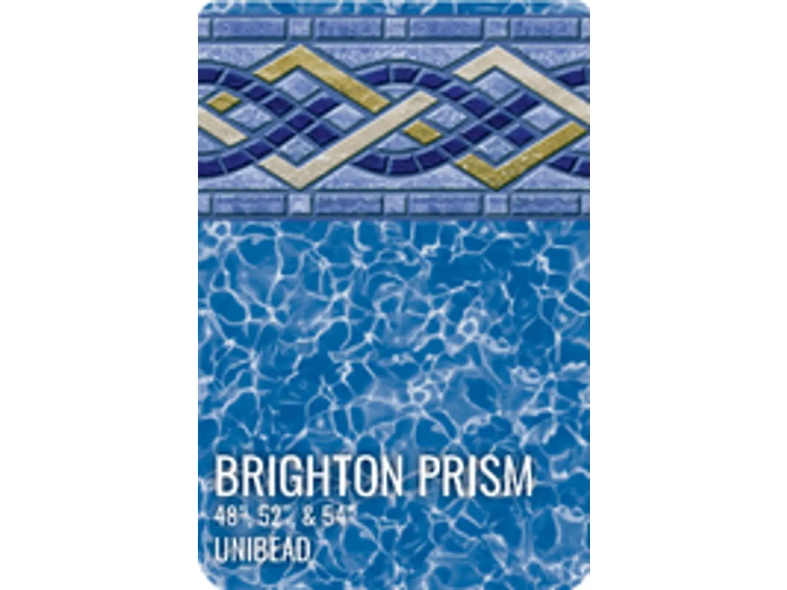 GLI Pool Products 050024RDBPMUB48 Replacement Above Ground Pool Liner, 24 ft. Round, 48 in. Unibead Brighton Prism, Consistency With Liners, Ease of Installation, Flexibility, Neat Appearance