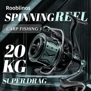 Rooblinos NHK Spinning Reel – 20KG Max Drag, All-Metal Build, Unstoppable Power for Monster Fish & Saltwater Big Game Fishing – Heavy-Duty, Corrosion-Resistant, Perfect for Deep Sea & Freshwater Trophy Catches