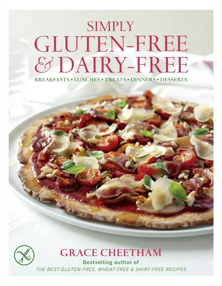 Used Softcover Book - Simply Gluten-Free & Dairy-Free: Breakfasts, Lunches, Treats, Dinners, Desserts by Grace Cheetham (English Text, Duncan Baird, 176 Pages, 1.54 lbs, 2014 Edition) - Healthy Guide for Celiac, Eczema, Migraines, Asthma Management