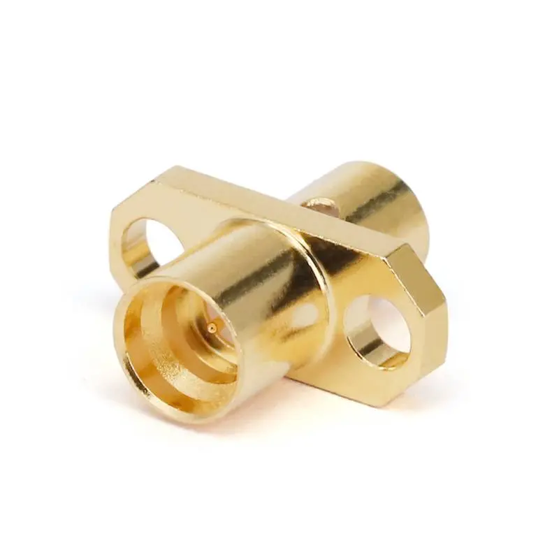 GPO (SMP) Male Full Detent Connector with 2 Hole Flange | DC - 26.5GHz