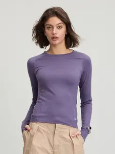 [ACCENT] Women's 100% Merino Running L/S Watch Window