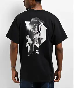 Primitive x Tupac Brilliance Black T-Shirt Streetwear Cotton Top
