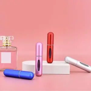 Portable Refillable Cosmetic Perfume Atomizer Bottles - Bottom Direct Filling, High-End Mini Leakproof Travel Empty Vials, Ultra-Fine Mist Spray, Easy-To-Fill Compact Lightweight Dispenser for Daily Use & Samples