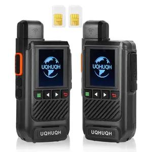 UQHUQH Lifetime Free Unlimited Range Walkie Talkies-4G LTE POC Long Range Two-Way Radios with Rapid PTT, Professional Nationwide Communication for Business, Travel & Family (2-Pack)