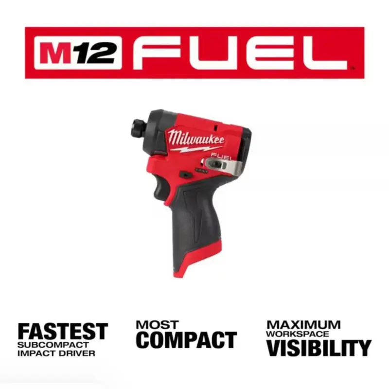 Milwaukee M12 Fuel 1/4" Hex Impact Driver, Tool Only