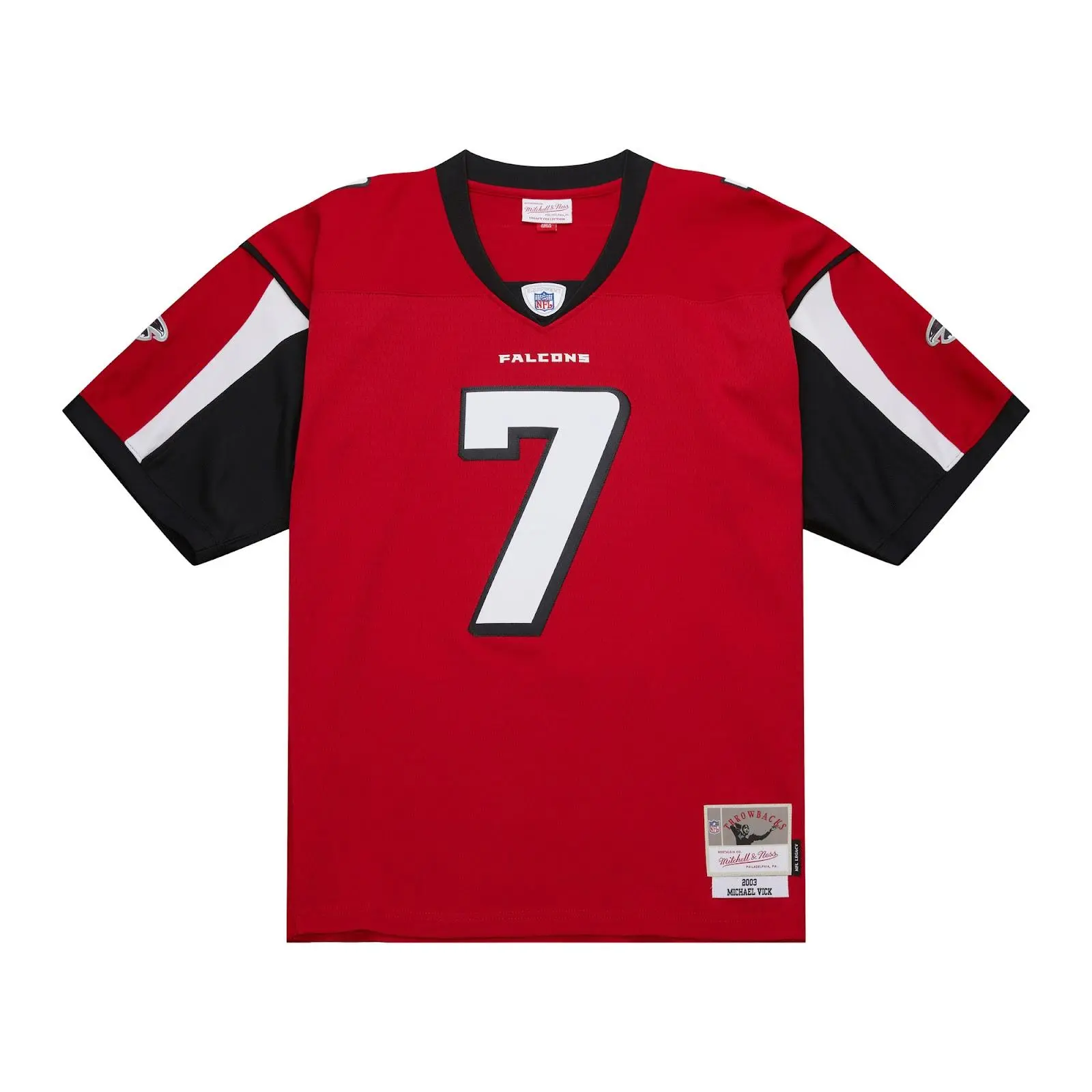 Michael Vick Atlanta Falcons Red 2003 Legacy Jersey NFL Throwback Mitchell & Ness