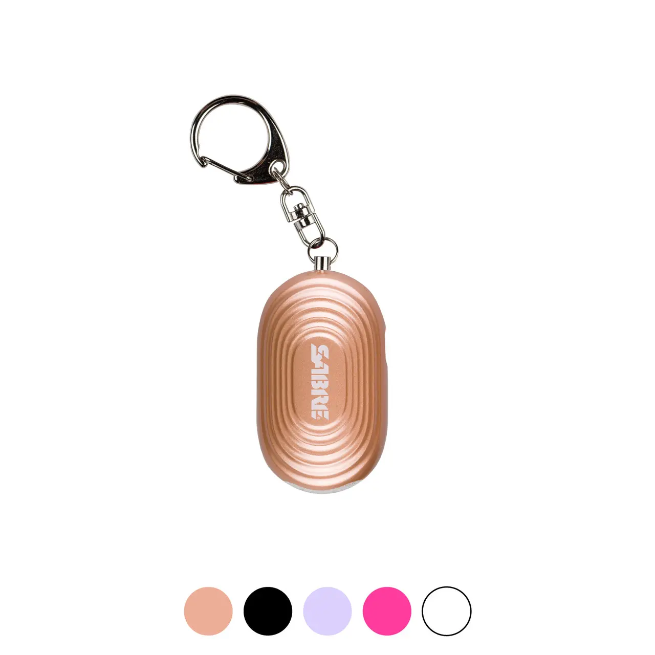 SABRE 2-in-1 Personal Alarm with LED Light and Snap Hook, 130dB Loud Alarm, 1250ft Range, Reusable Safety Device for Women