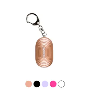 SABRE 2-in-1 Personal Alarm with LED Light and Snap Hook, 130dB Loud Alarm, 1250ft Range, Reusable Safety Device for Women
