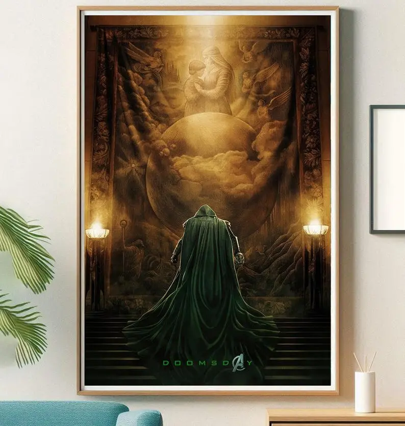 Vintage Avengers Doomsday 2026 Movie Poster, Unique Home Decor and Gift, Vintage Unframed Wall Art, Nature Home Decor