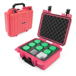 American Silver Eagle Coin Tube Storage Case – Waterproof IPX7 Airtight Coin Tube Holder for 9 Coin Rolls, Hard Shell Coin Collection Case - Red