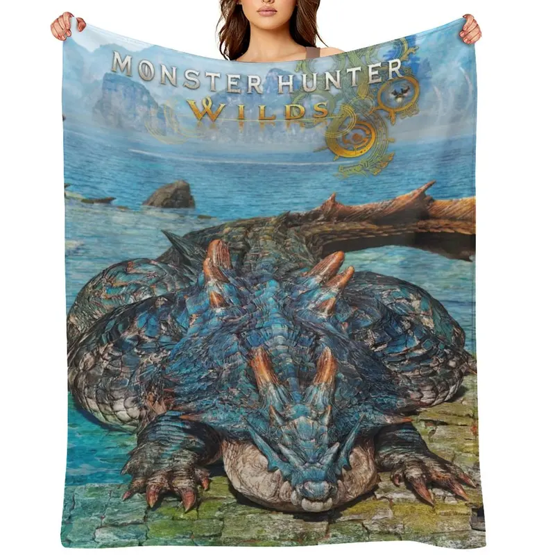 Monster HunterSoft Funny Throw Blanket Flannel Design,Machine Washable For All Seasons D0912-41