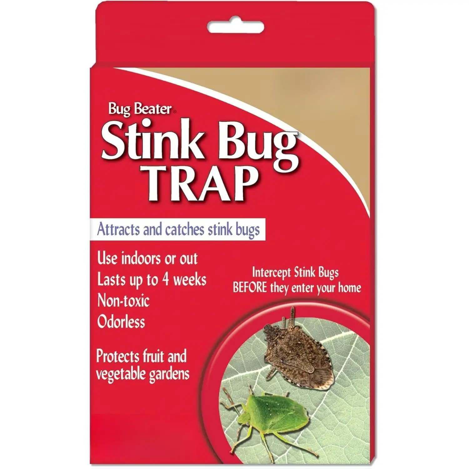 Bonide Bug Beater Stink Bug Trap, Attracts and Catches Stink Bugs Indoors and Outdoors, Long Lasting and Odorless Protection