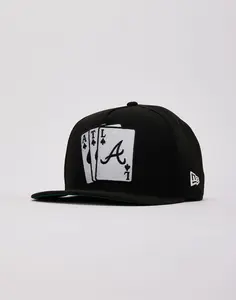 Mens New Era MLB Atlanta Braves 9Fifty A-Frame Spades Snapback