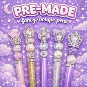 Beaded Pens No Extension - Creative Writing Tools with Unique Bead Design for Everyday Use