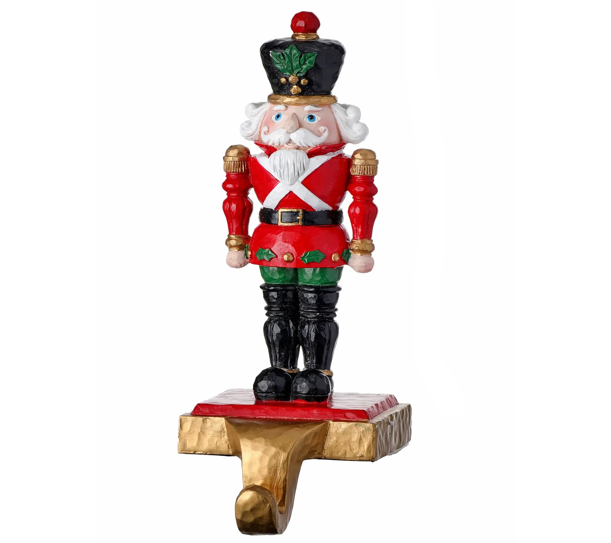 9.65" Soldier Nutcracker Stocking Holder by Valerie