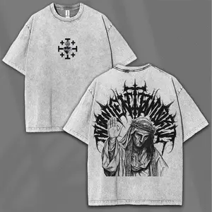 valentine shirts  King Baldwin IV T-Shirt: Vintage Washed Gothic Streetwear – Christian Metal Faith Based Homage