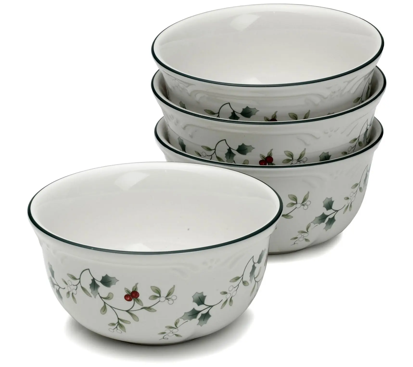Pfaltzgraff Set of 4 Winterberry Deep Cereal Bo wls