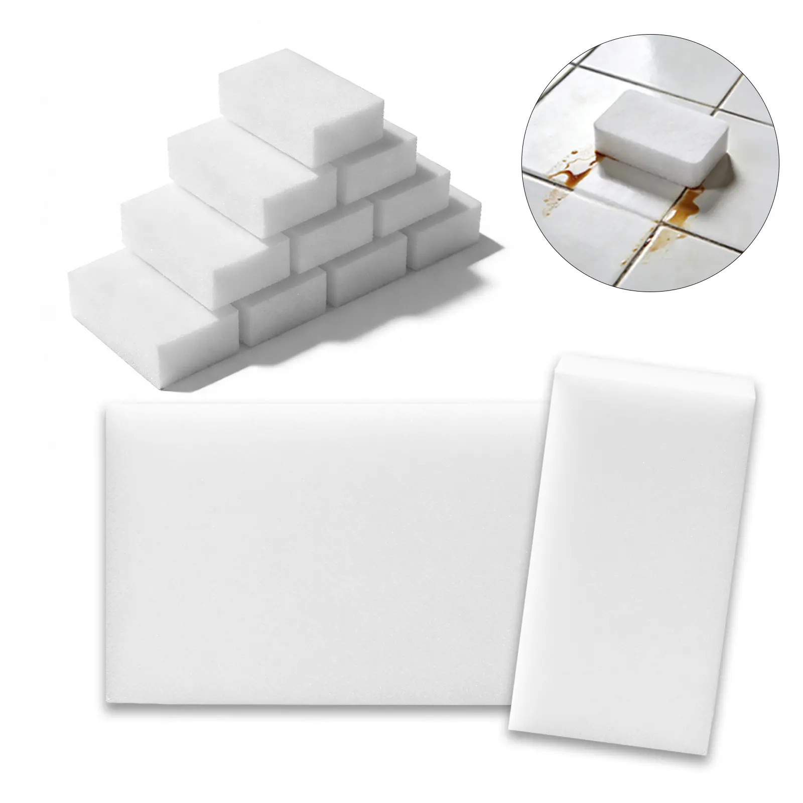 Original Magic Eraser Sponge Cleaner Pads, 10-Count Multi-Purpose Scrubber Refills for Bathroom Home Cleaning Supplies