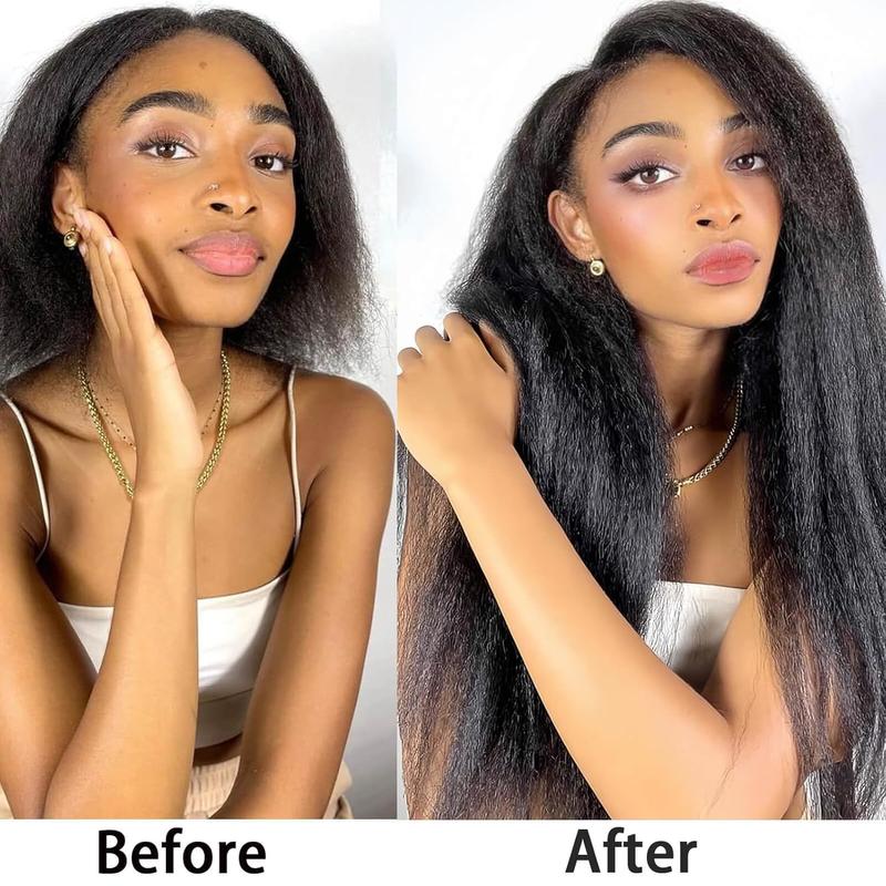 VIPbeauty Hair Bundles 12A Yaki Straight Human Hair 1/3 Bundles 100% Unprocessed Mongolian Virgin Human Hair Yaki Straight Bundles Yaki Hair Natural Color