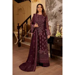 Salai Stitched Chiffon 3 Piece A-1106