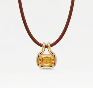 THE NAIA CITRINE PENDANT NECKLACE