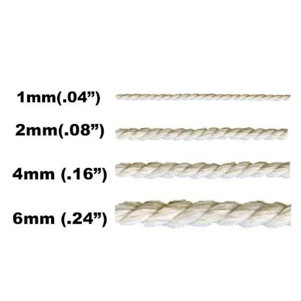Cotton Craft Cord, 1mm to 6mm, 4 Size Options, Natural Cotton, Bulk Available, Macrame, Plant Hangers, Home Decor