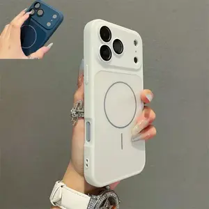 Luxury for MagSafe Magnetic Case for iPhone 16 Plus  Quickly Converts 17Air 17 16 15 14 13 Pro Max Shockproof Silicone TPU Soft Case