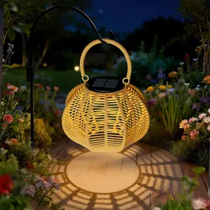 Spotlight Day Solar Lanterns Outdoor Waterproof, KagoLing Solar Lantern Light Gifts for Women Lanterns Decorative Outdoor, Hanging Lantern for Garden, Yard, Patio, Porch, Lawn, Pathway Decor, 2 Pack